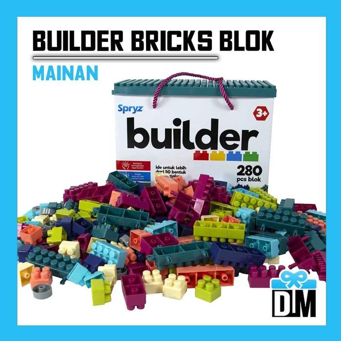 Lego Set Tas Kardus Susun Paket Builder Mini Petit Block Balok SPRYZ
