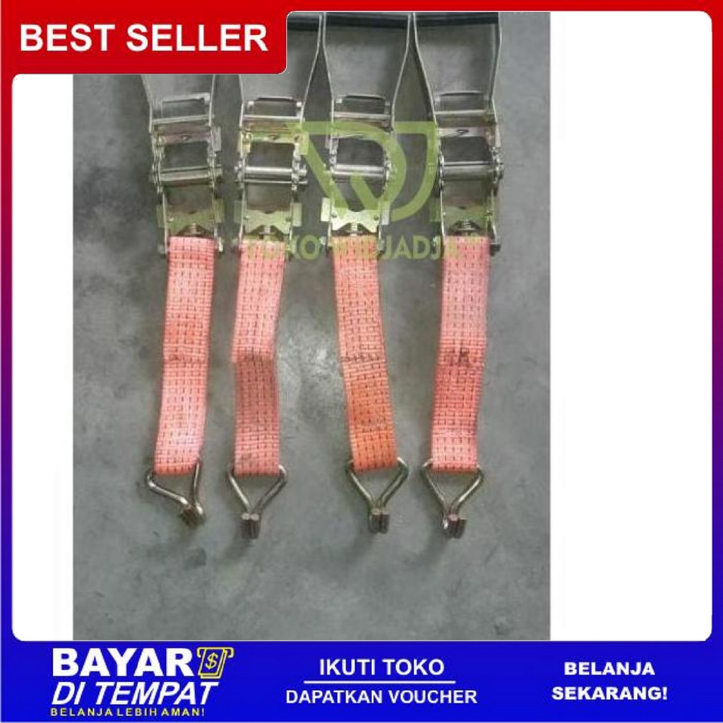 FREE ONGKIR TERJANGKAU RACHET TIE DOWN / KEPALA TALI KREK / BESI TREK BELT / TREKER / KOTREK /