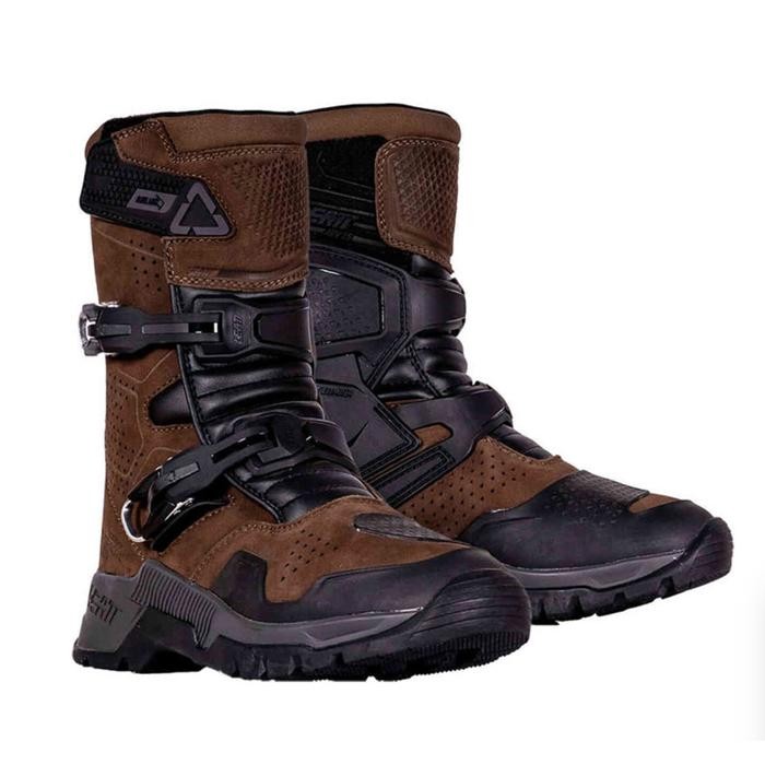 BOOTS LEATT 7.5 ADV SHORT DESERT BROWN / SEPATU ANKLE BOOT TOURING ADVENTURE LEATT