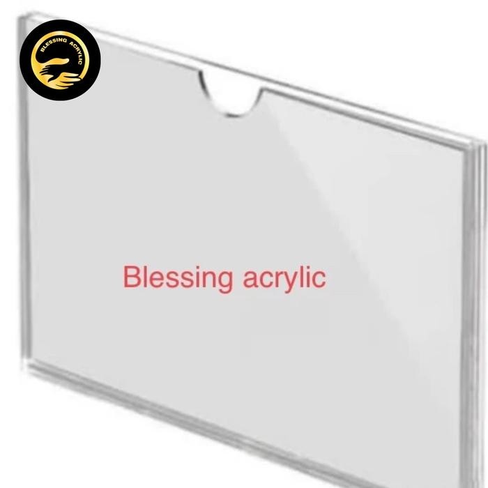 

ASLI Acrylic fr list 2mm/akrilik selipan kertas tempel uk T 7 cm x P 16.5 cm READY STOCK