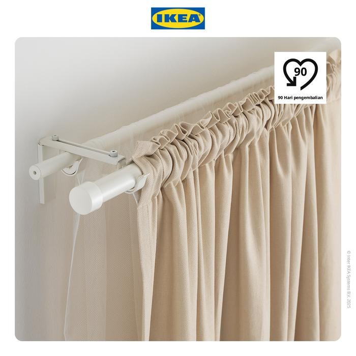 NEW IKEA HUGAD Batang Tirai Gorden/Jendela Adjustable 120-210cm