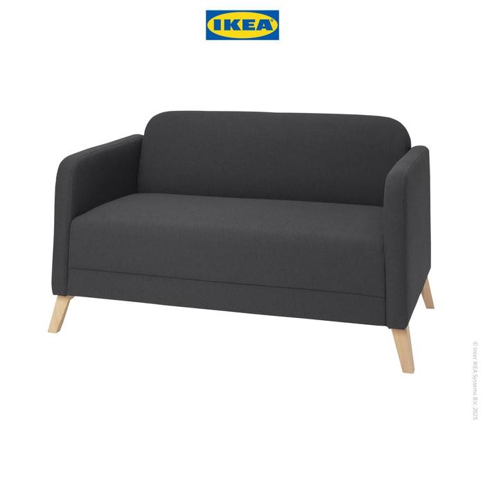 NEW IKEA LINANS Sofa 2 Dudukan Minimalis Abu-Abu