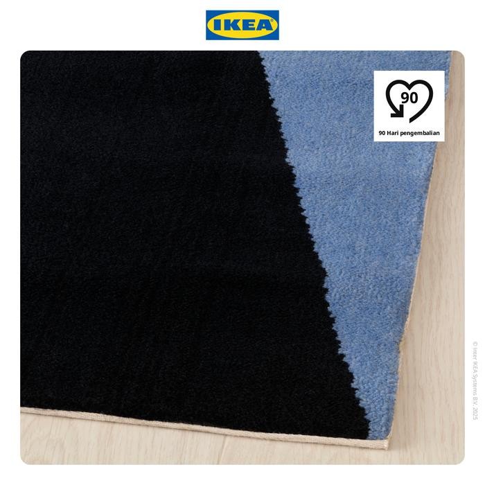 NEW IKEA BRANDKR Karpet Bulu Tipis Abu-Abu Tua 200x300 cm
