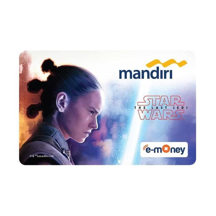 NEW Mandiri E-Money Star Wars: The Last Jedi Edition - Rey