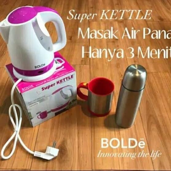 Bolde Teko Listrik Super Kettle Pemanas Air Thermos Listrik
