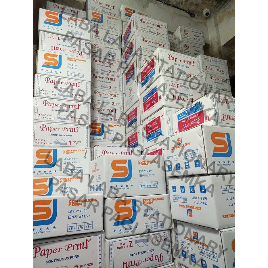 

Bisa Termin! Continuous Form Paper Print 9.5 X 13 // 9.5 X 13/2 Rangkap 3