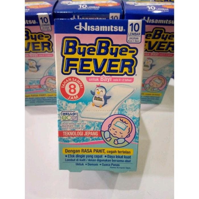 Kompres Bayi Byebye Fever 1 Box Isi 10 Lembar