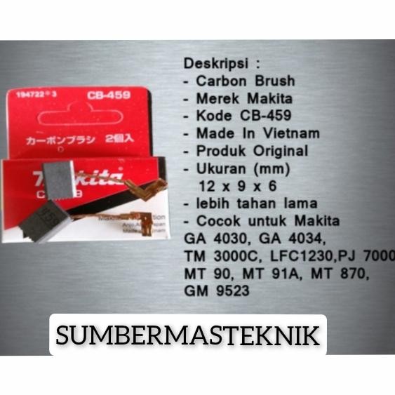 CARBON BRUSH MAKTEC MT90 ARENG GERINDA MAKTEC MT 90 CB459 ORIGINAL