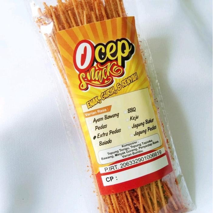 

Mie lidi ocep Snack isi 30 bungkus kemasan ekonomis Pak lidian