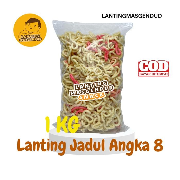 

Lanting Kembang Jadul Angka 8 - Rasa Gurih: Camilan 1kg Asin Jajanan Cemilan Snacks Food Pedas