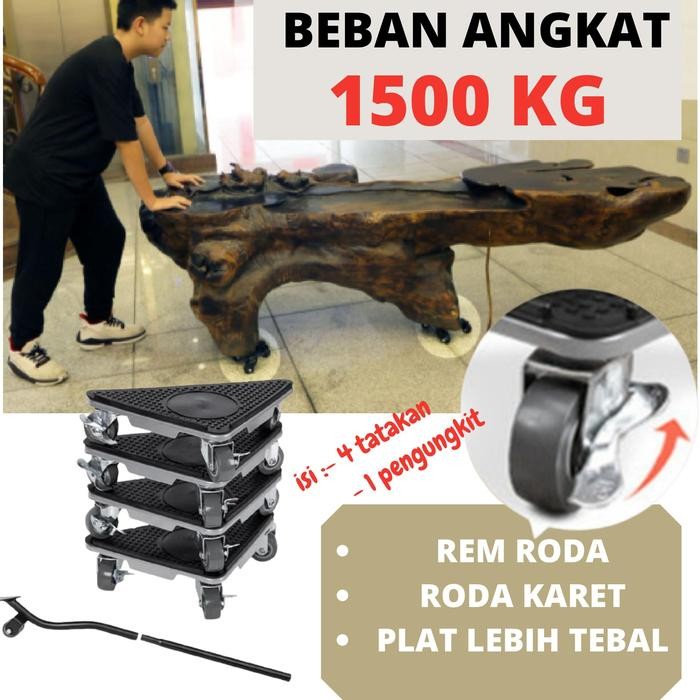 alat angkat dorong pindah barang furniture lemari berat roda besi