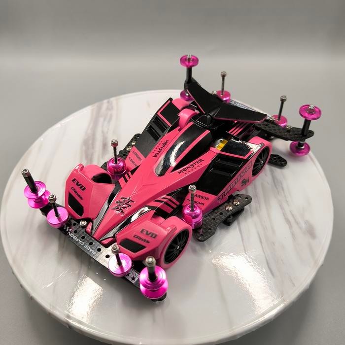 Tamiya Super 2 Carbon RTR - Victory Magnum Black Pink