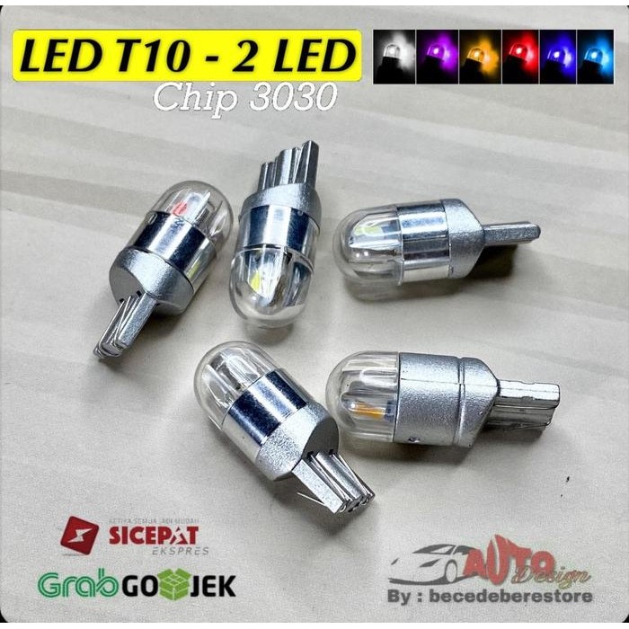 Lampu LED T10 W5W 168 Osram / 2 LED / 3030 Chip