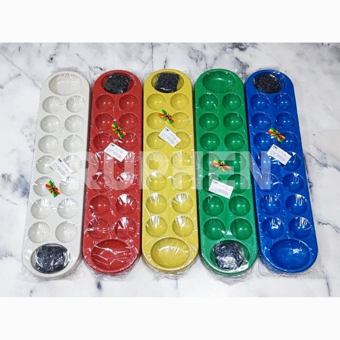 CONGKLAK DAKON PAPAN PLASTIK UKURAN BESAR + KERANG KUWUK PLASTIK KODE 1050