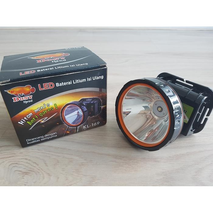 Senter Kepala Dony Kl-169 Hitam Manis / Anti Gores