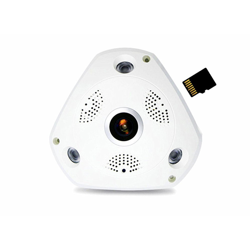 Wireless 1.3mp Fisheye Ip Camera VR Panoramic CCTV Security Network