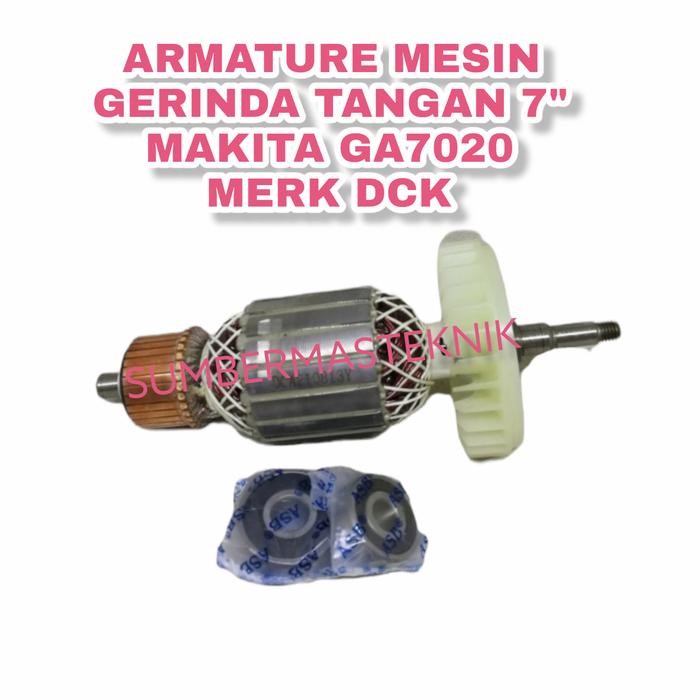 ARMATUR ANGKER MAKITA GA7020 ARMATURE GERINDA MAKITA 7" GA 7020 DCK