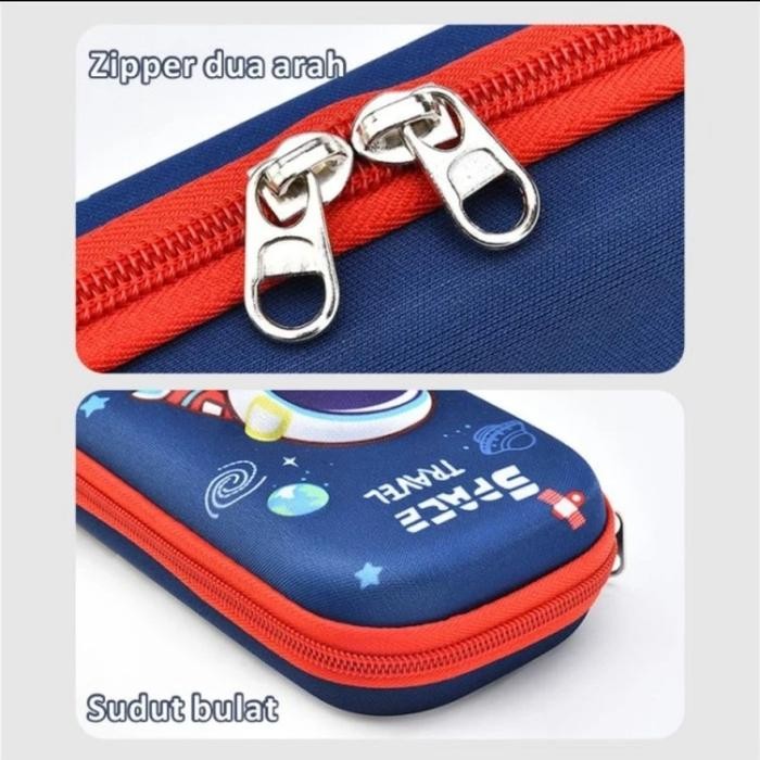 Tempat Pensil 3D Karakter Motif Kartun Kotak Pencil Gambar Timbul Lucu Souvenir Anak