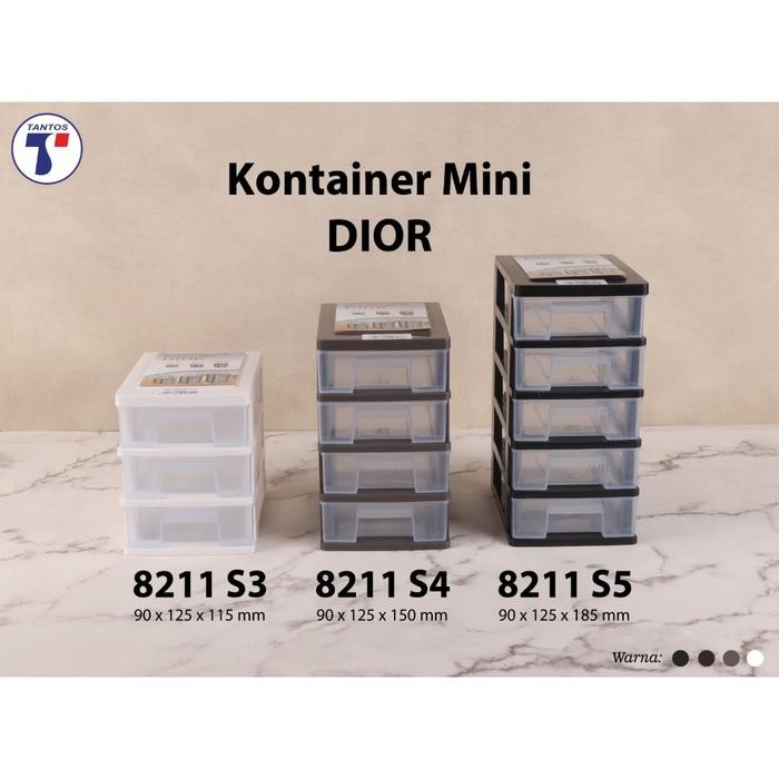 TANTOS 8211: LACI PLASTIK SERBAGUNA / KONTAINER MINI / RAK KOSMETIK (BAHAN TEBAL) *