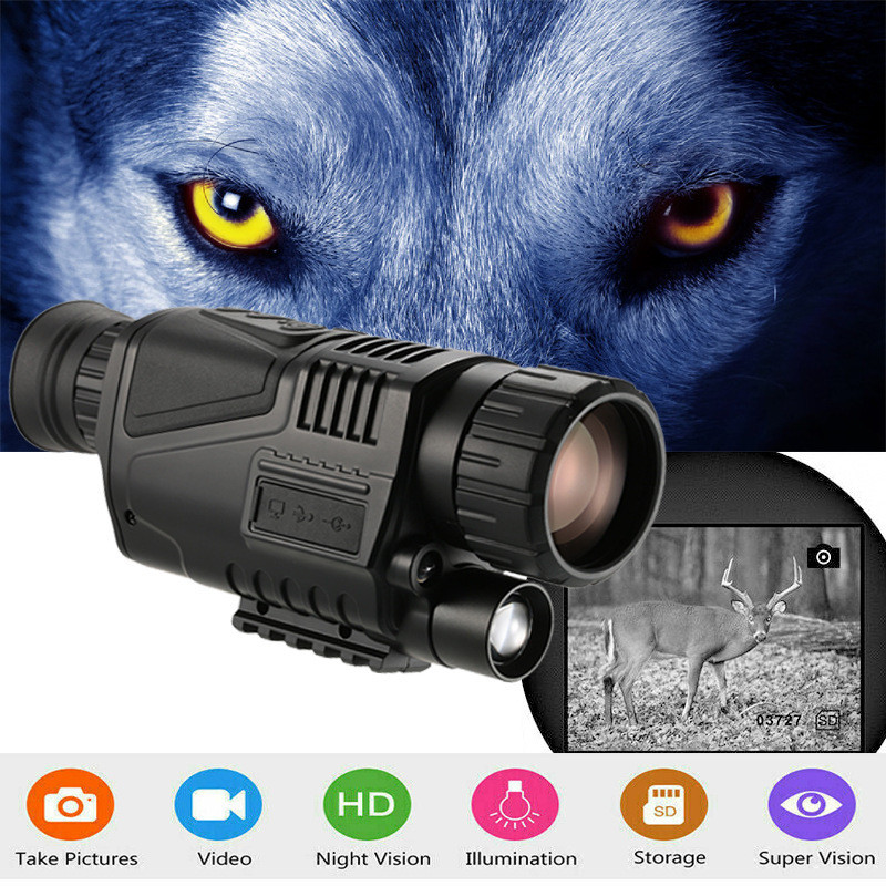 200M Infrared Night Vision Goggles 8x40 NV300 Monocular Scope HD