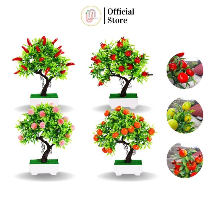 Tanaman Hias Buah Mini Plastik Dekorasi Pajangan Ruangan Artificial *