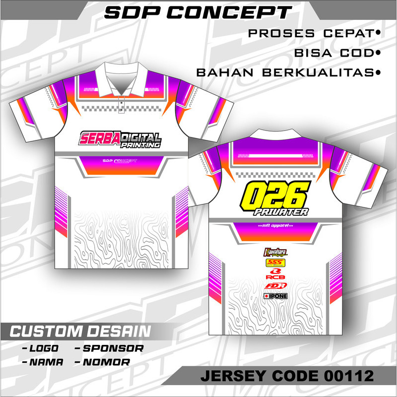 Baju Kaos Jersey Racing Sepeda Motocross Vintage Futsal MTB Downhill Lengan Panjang Desain Sendiri L