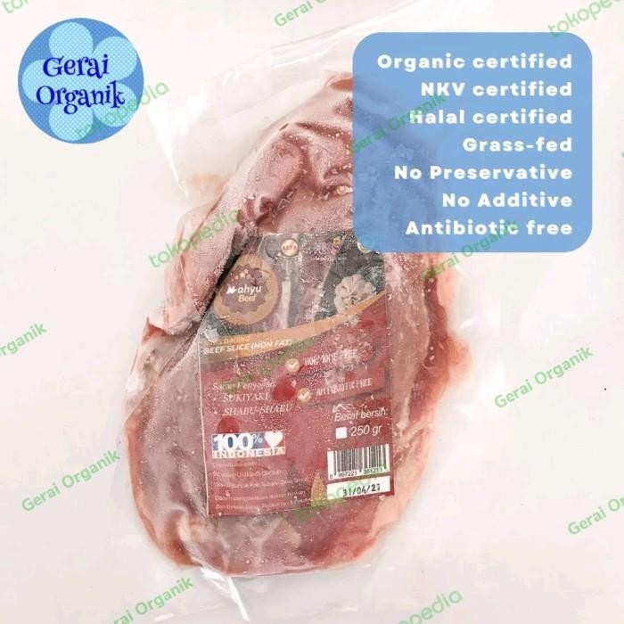 

(Allthebest) Slice Beef non lemak Sapi GrassFed Organik WahyuBeef