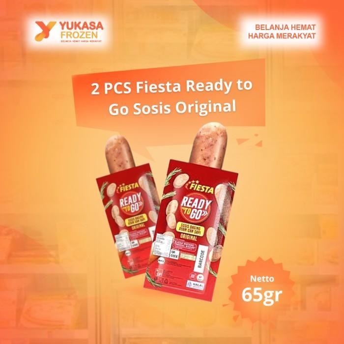 

(Allthebest) 2PCS Fiesta Ready to Go Sosis Original 65gr [BUNDLING]