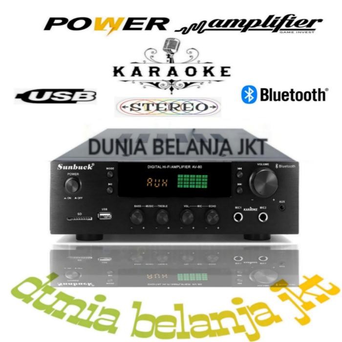 amplifier karaoke SUNBUCK usb bluetooth radio MP3 2000watt