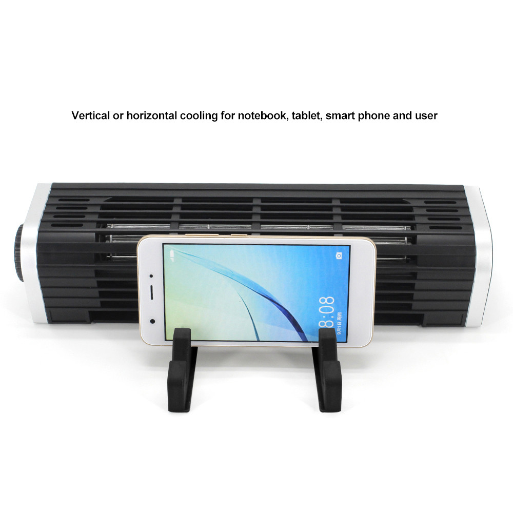 Olmaster CF-1691 USB Cooling Fan Laptop Pad Stand Fan Notebook Computer Phone Cooler Horizontal Axis