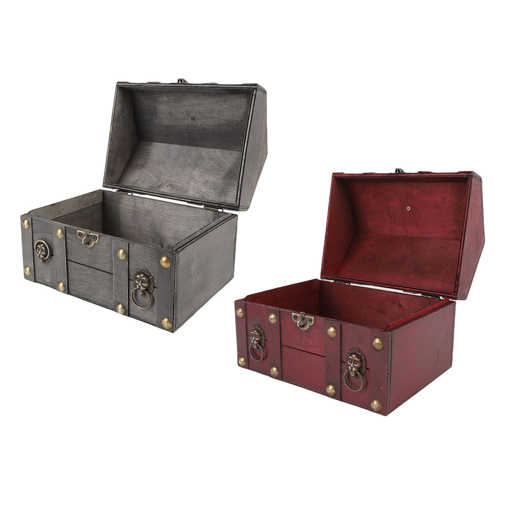 Vintage Jewelry Storage Box Vintage Wooden Jewelry Storage Box Decorative Trinket Chest Organizer