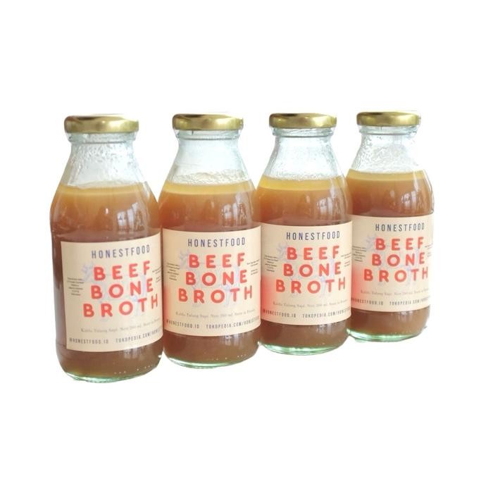 

Beef Bone Broth Honestfood (Kaldu Sapi Premium) - Soup bakso Bawang bahan masakan Instan Msg Garlic