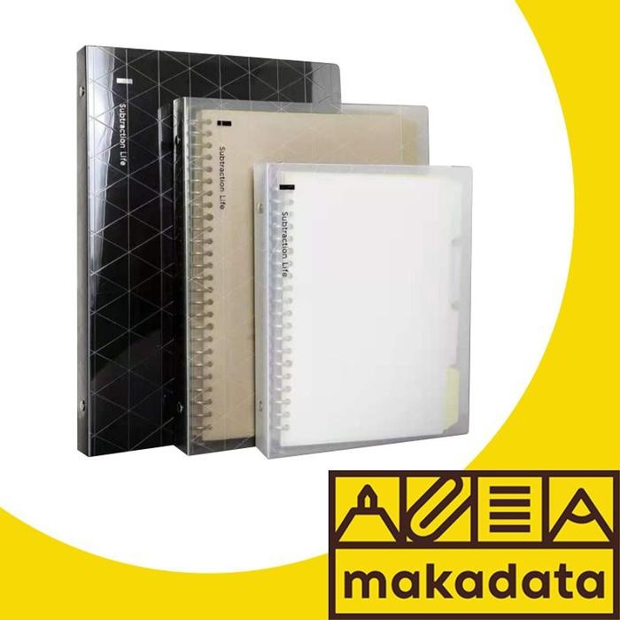 

BUKU BINDER NOTE A5 WENGU BI004 MOTIF SUBTRACTION LIFE MURAH KODE 786