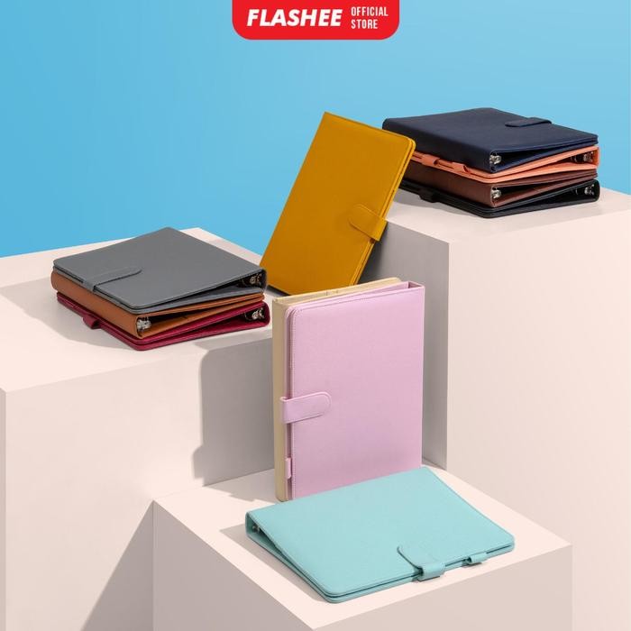 

FLASHEE DIARY B5 26 RING BINDER POLOS EKSKLUSIF B5 26 RING BINDER KULIT B5 WARNA SOFT PINK KODE 1340