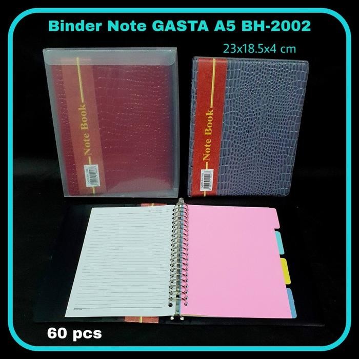 

BOS BINDER NOTE LUX A5 KULIT HALUS/BUKU RING/BINDERNOTE/BUKU NOTE KODE 974