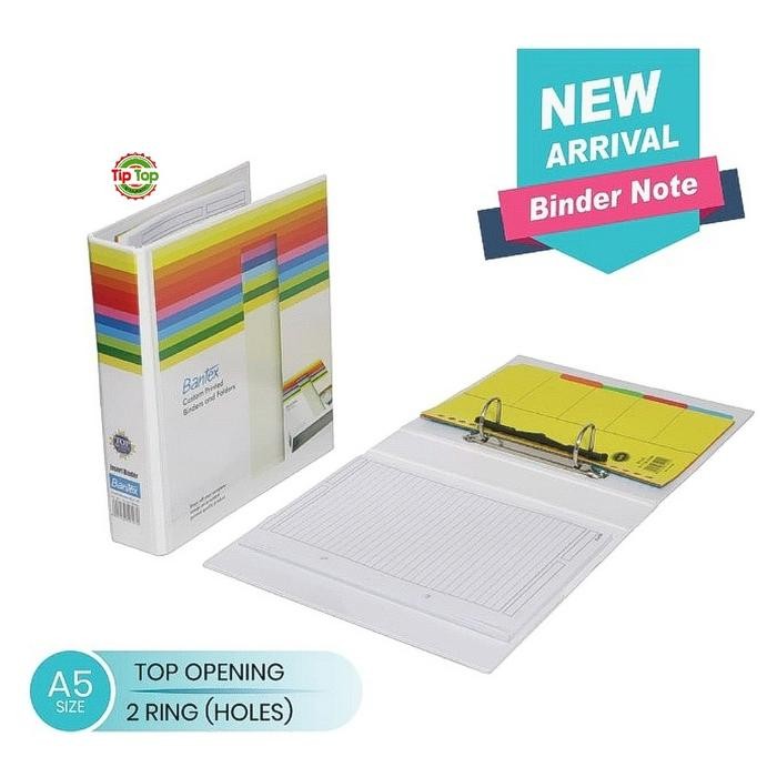 

BANTEX INSERT BINDER NOTE A5 SIDE OPENING 2 RING #A141 07 KODE 711