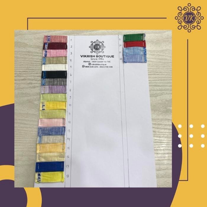 

KAIN LINEN POLOS 100% PURE KODE 1480