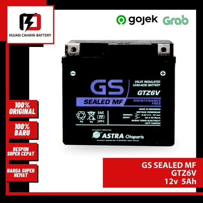 Langsung Kirim ! Aki Motor SUZUKI GSX-R / Satria FU 150 / Burgman 125 - GS ASTRA GTZ6V