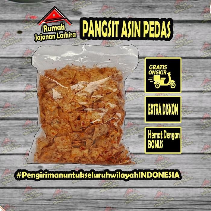 

1 Kg Pangsit Sultan Pedas Daun Jeruk Keripik Food Snacks Kripik Snack Murah Cemilan Camilan Crispy