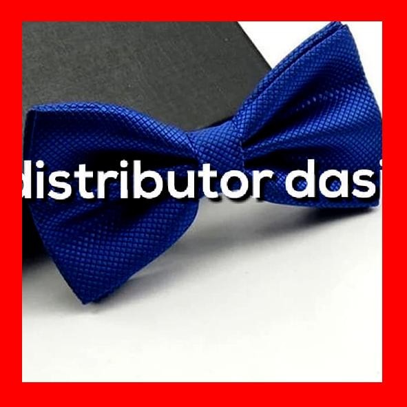 dasi kupu kupu motif bintik biru bca elektrik grosir distributor dasi