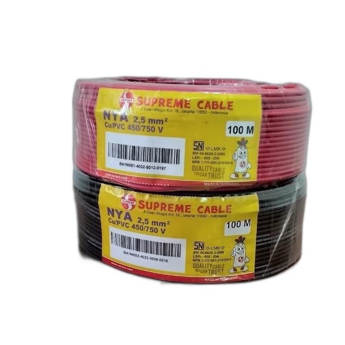 Kabel Supreme Nya 2.5 Merah 100 Meter