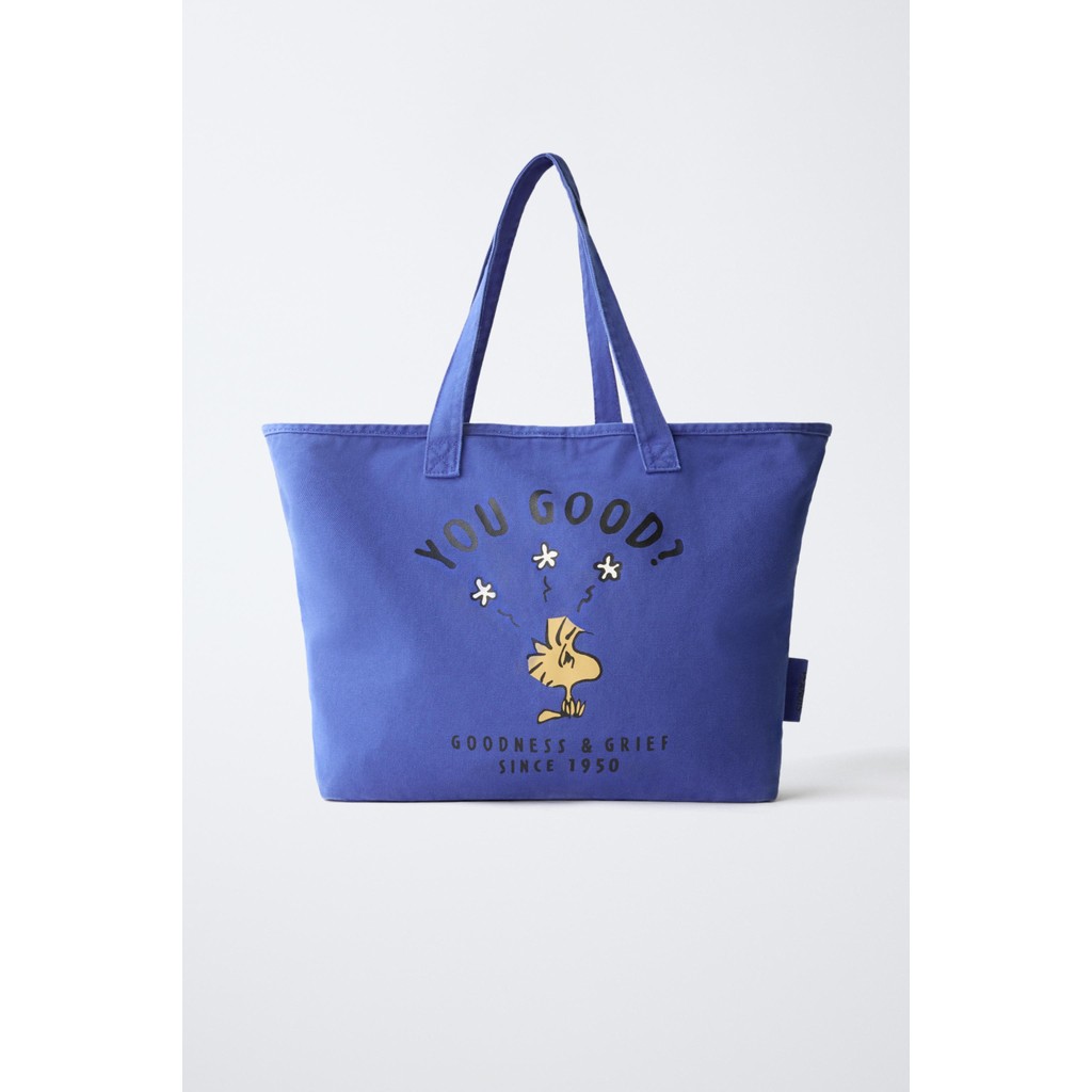 ZARA SHOPPER SNOOPY PEANUTS™ Tas jenis shopper SNOOPY PEANUTS™