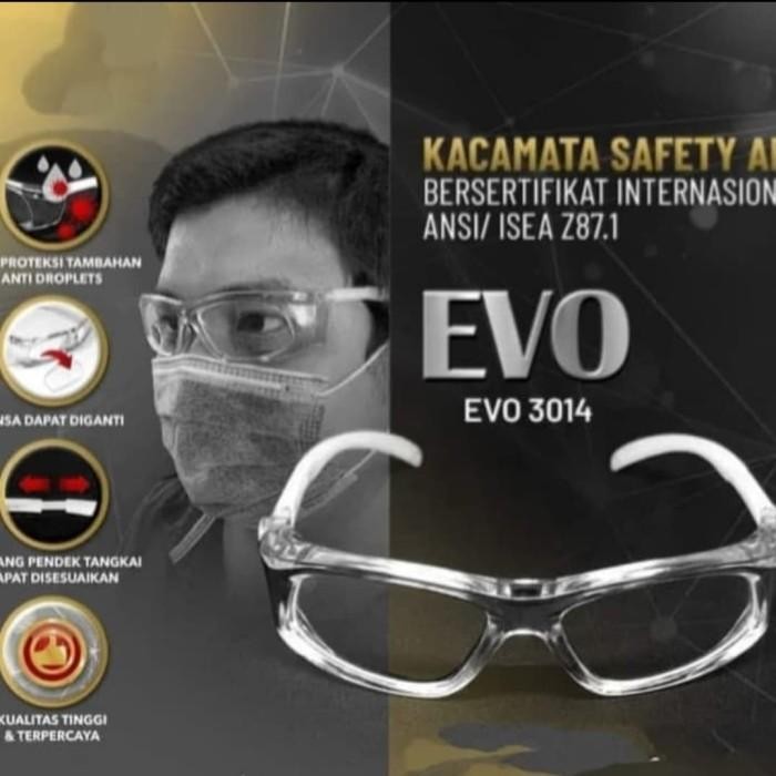 (Allthebest) kacamata safety anti virus kacamata sport motor