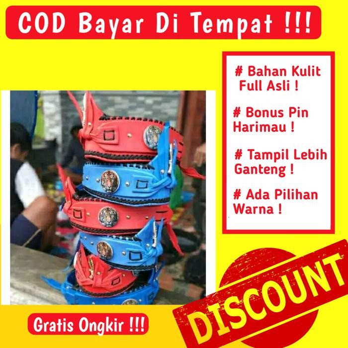 SIAPKIRIM Iket Sunda Kujang Siliwangi Kulit Asli Blangkon Sunda Kulit Siliwangi READY STOCK