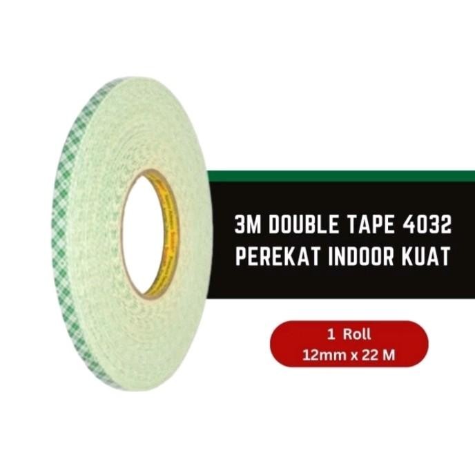 Foam Tape Putih Batik - Double Tape 3m Hijau Batik - Lem Perekat - 3m 4032 Mounting Tape Super kuat