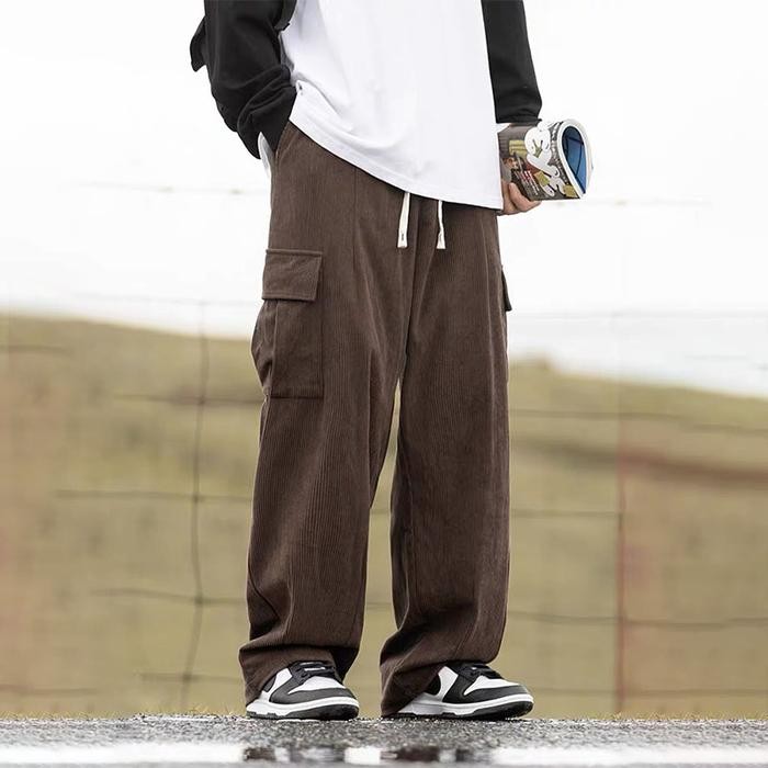 Celana Corduroy Celana Cargo Corduroy Pria Celana Corduroy Pria Celana Corduroy Panjang Pria Longgar