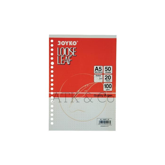 

Isi Loose Leaf Dot A5 100gr - Refill Binder Dotted Paper A5 Joyko