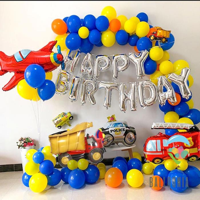 

Terlaris SET Foil Balloon Silver Cars Plane / Dekorasi Balon Mobil Ulang Tahun SALE
