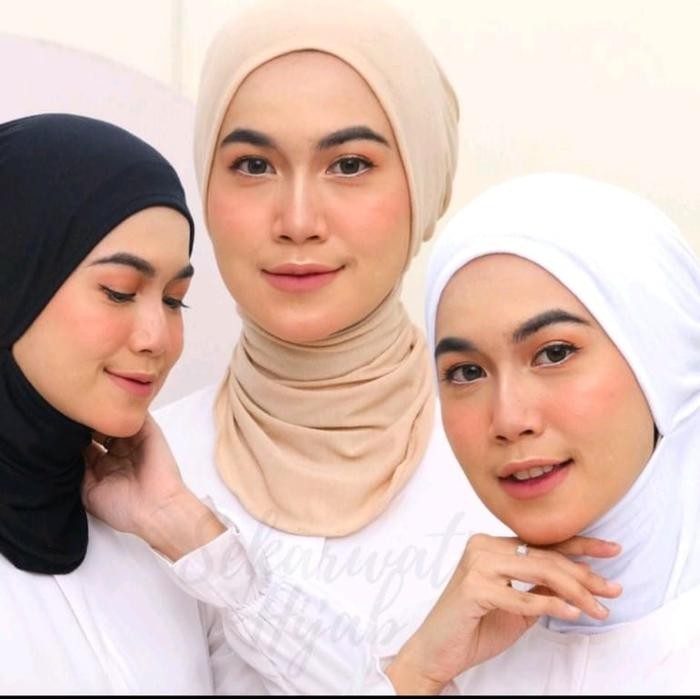 (Allthebest) CIPUT NINJA TALI / NINJA TALI PREMIUM Katun Santai Dalaman Jilbab Kerudung Topi Instan