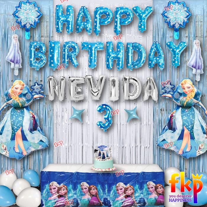 

Terlaris Fun Kids Party Set Dekorasi balon Frozen / Dekorasi Elsa / Balon Elsa SALE